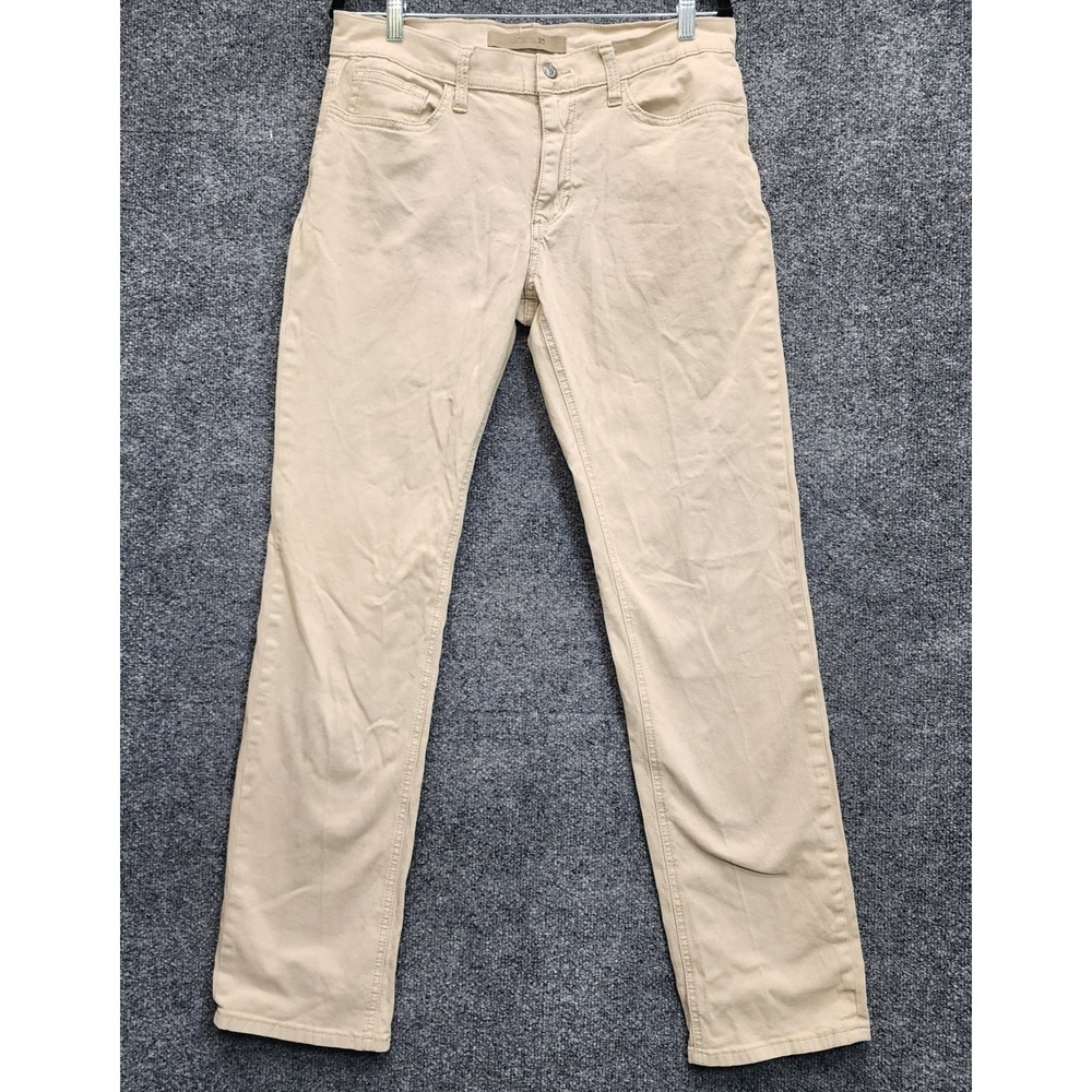 Joe's Jeans Women's Beige Stretch Straight Leg Mid Rise Denim Jeans Size 32